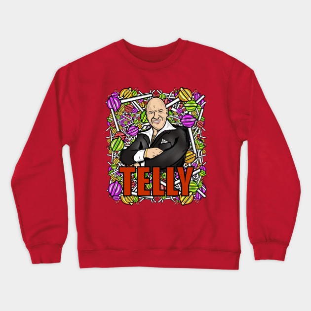 Telly Savalas: TellSD Crewneck Sweatshirt by TL Bugg